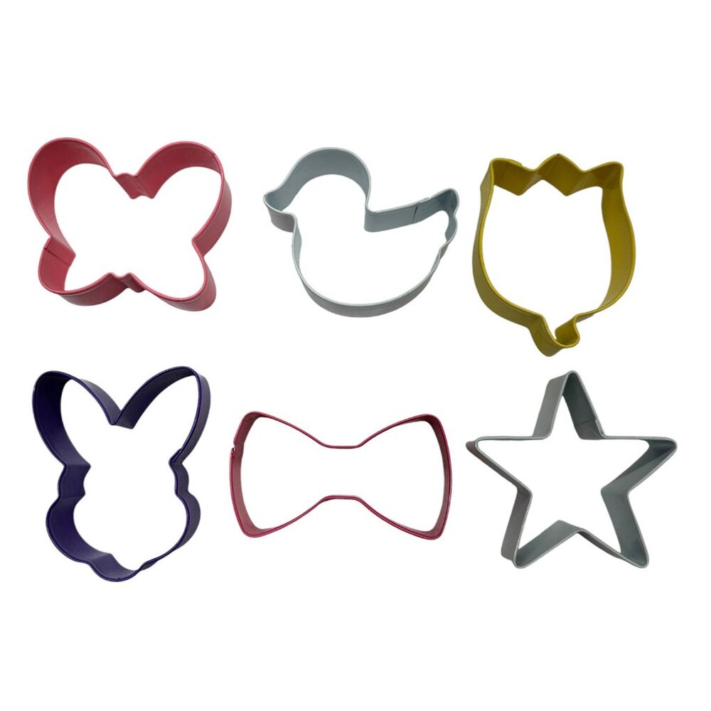 Spring Metal Cookie Cutters (Set of 6)